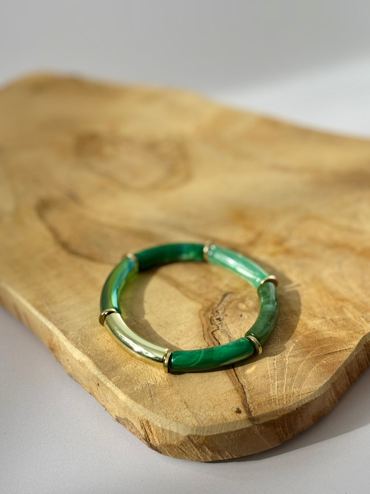 Bracelet vert : Isabeau