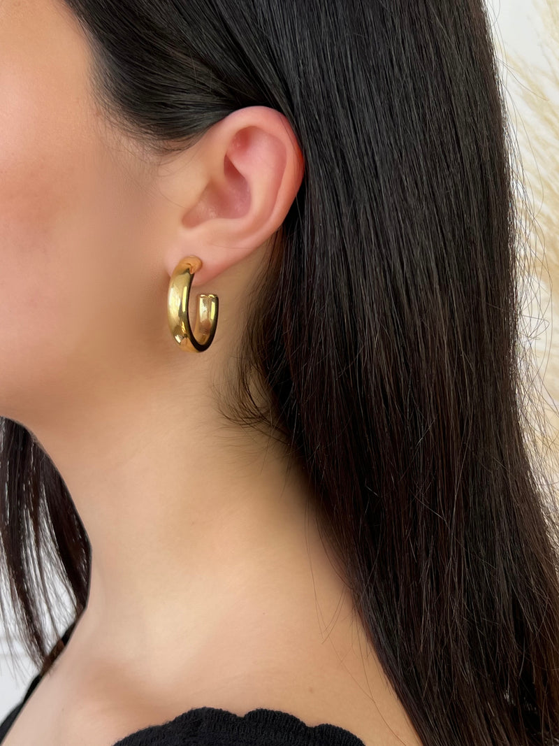 Boucles d'oreilles dorées : Darcie