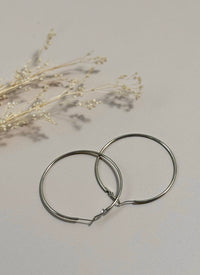 Boucles d’oreilles argentées : Aza