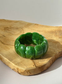 Bracelet élastique vert