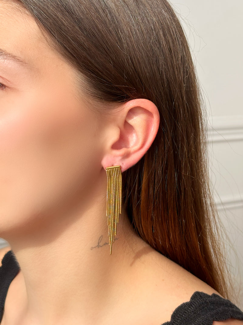 Boucles d'oreilles dorées