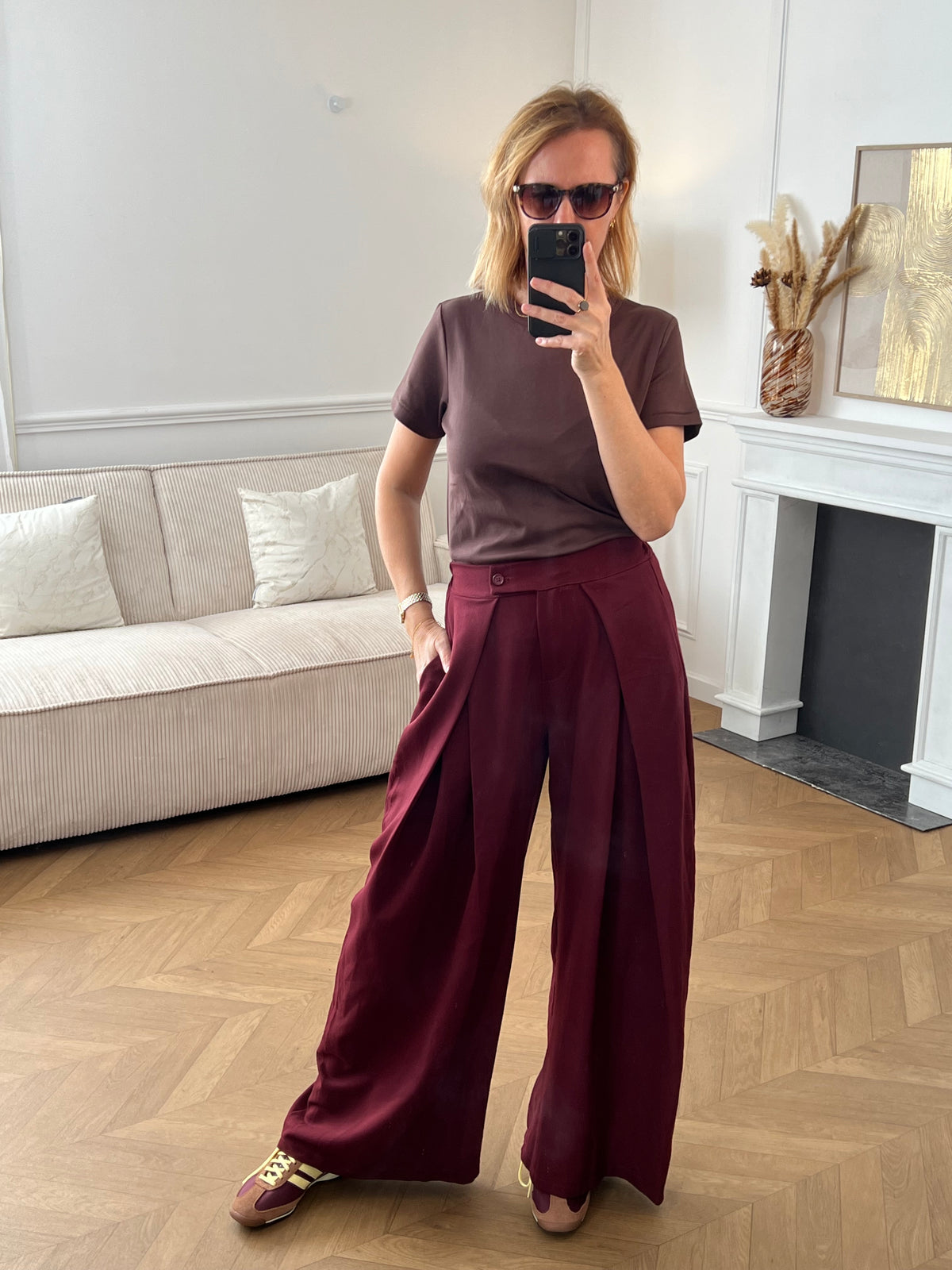 Pantalon bordeaux : Maëron