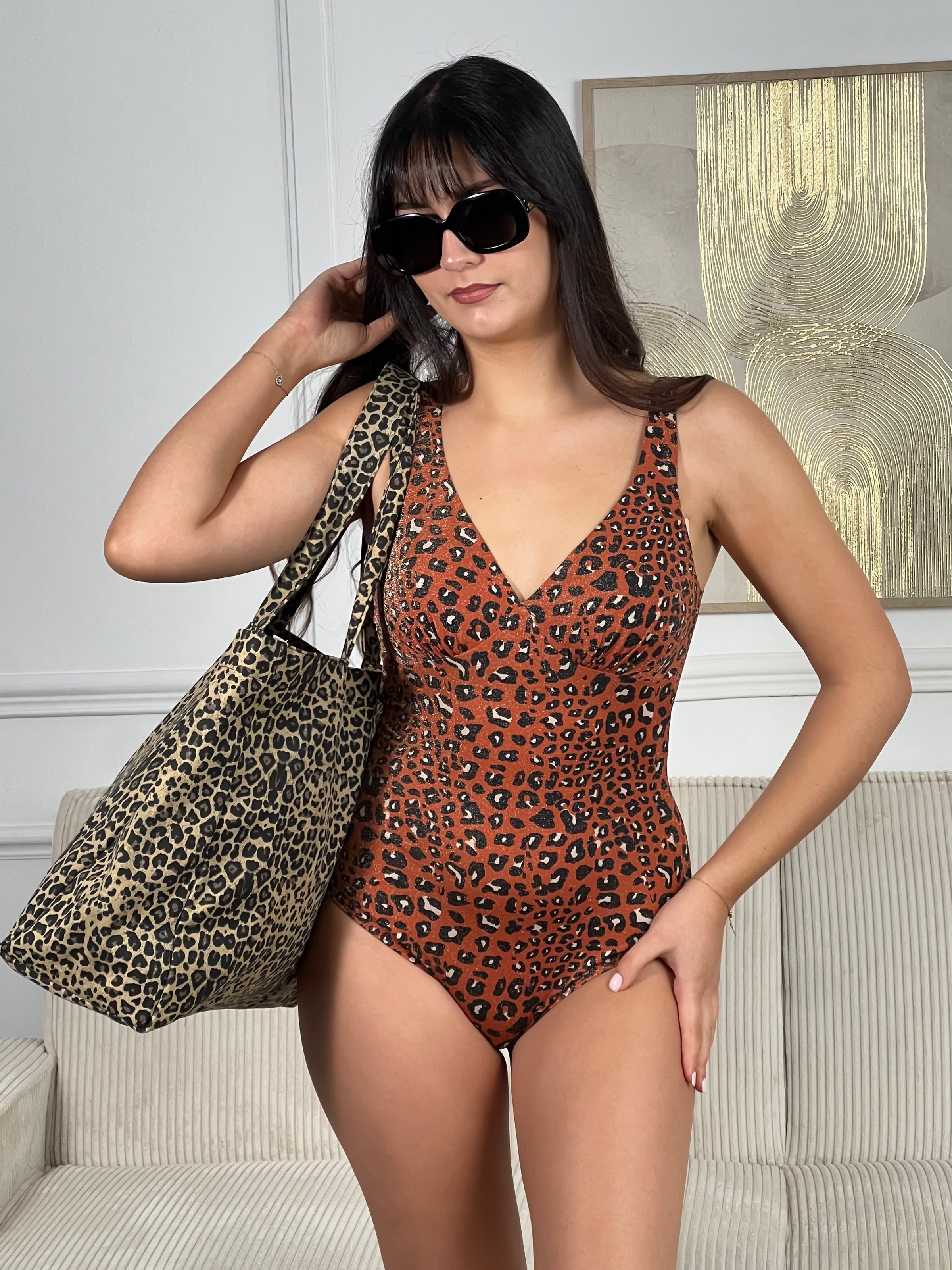 Maillot de bain 1 pièce léopard : Langkawi