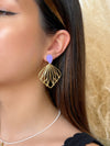 Boucles d'oreilles violettes : Noria