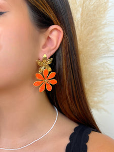 Boucles d'oreilles oranges : Dita