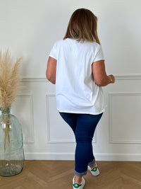 Tee-shirt inscription dorée : Anae