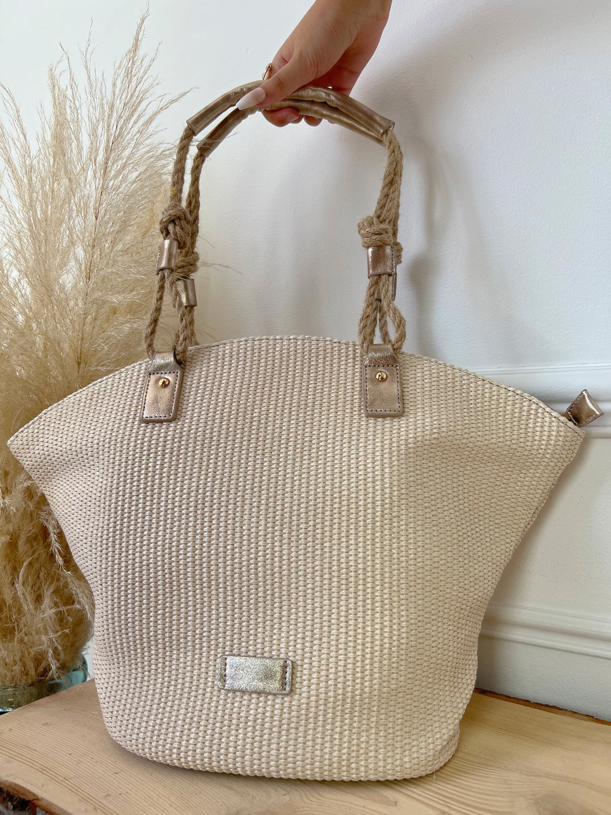 Sac plage beige : Lize - Loïcia