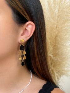 Boucles d'oreilles noires : Ninon