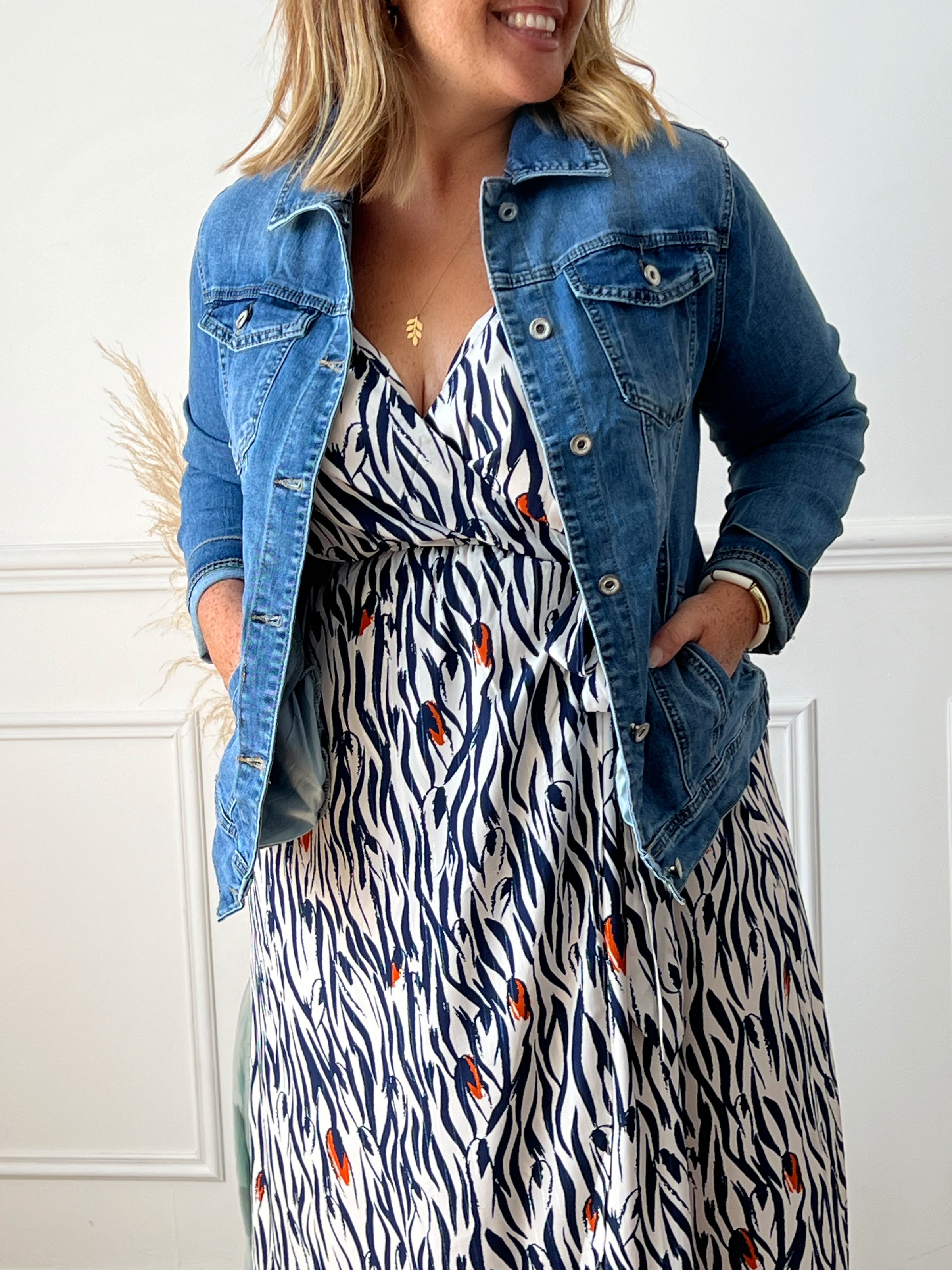 Veste en jeans grande taille femme hot sale