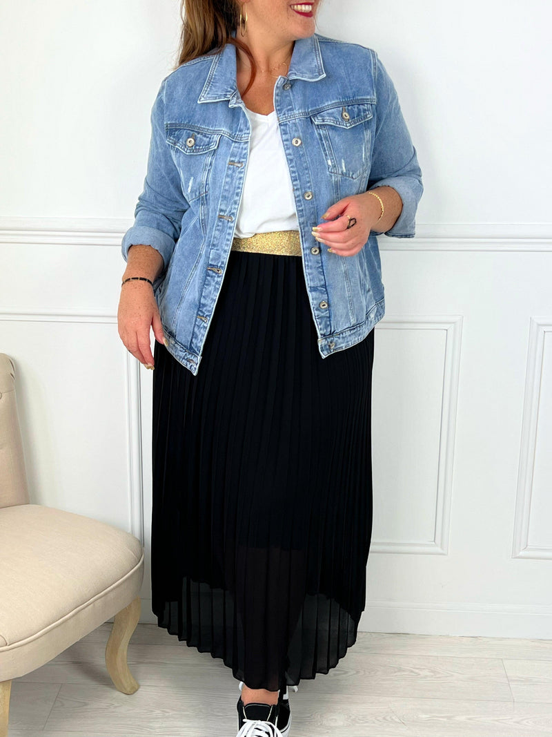 Jupe noire grande taille femme – Loïcia