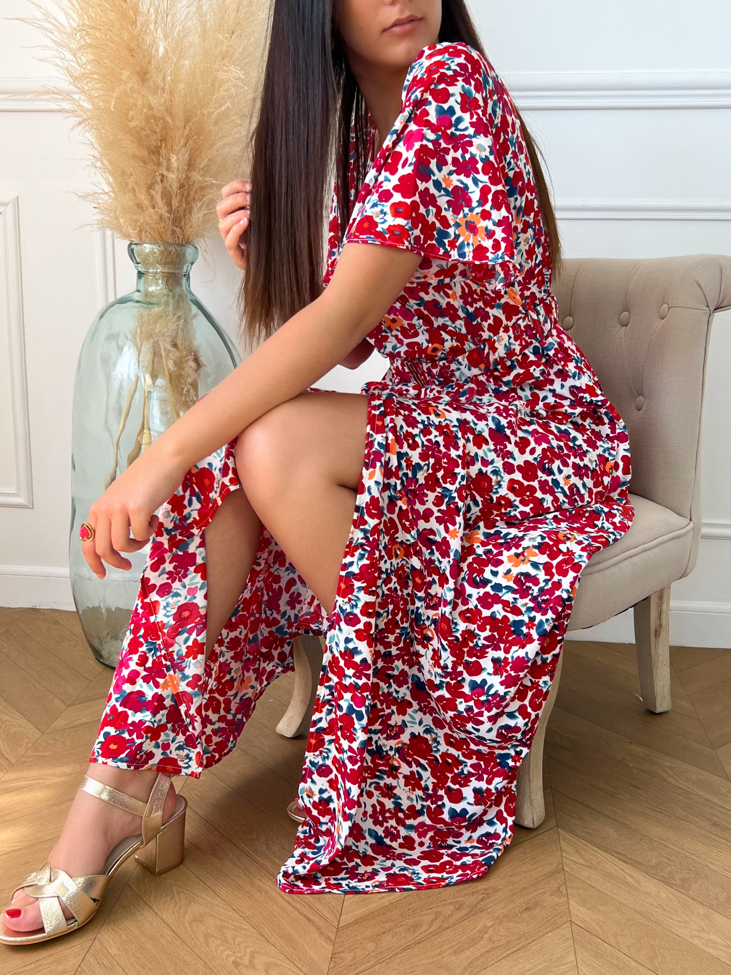 Robe bleu et discount rouge