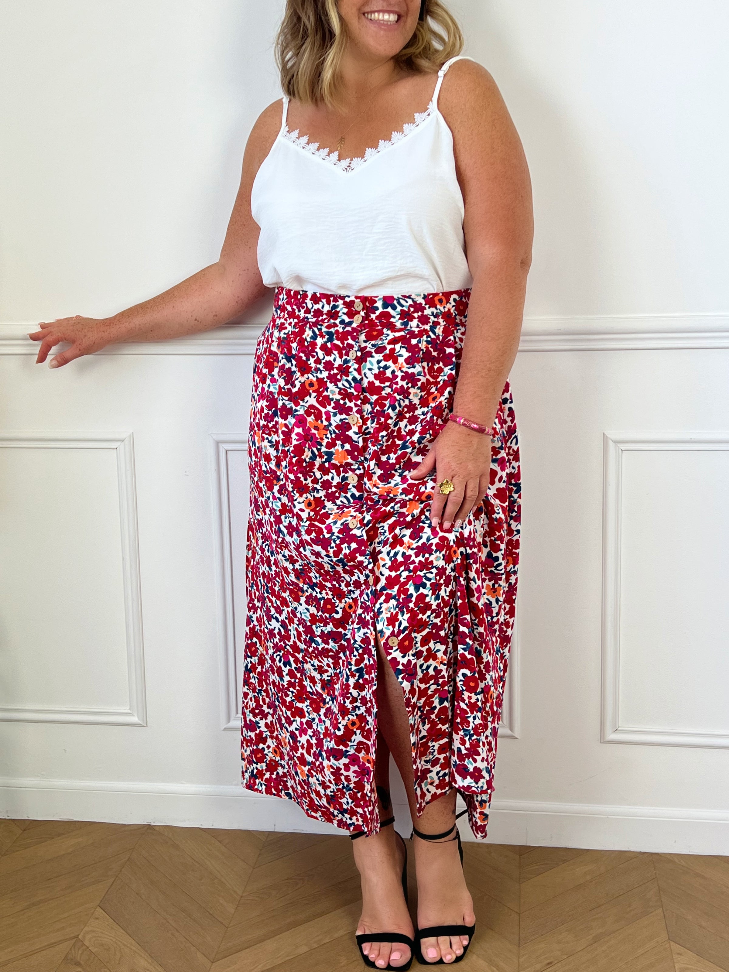 Jupe longue discount ocre