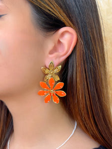 Boucles d'oreilles oranges : Dita