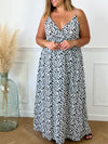 Robe longue à motifs Curve : Djena