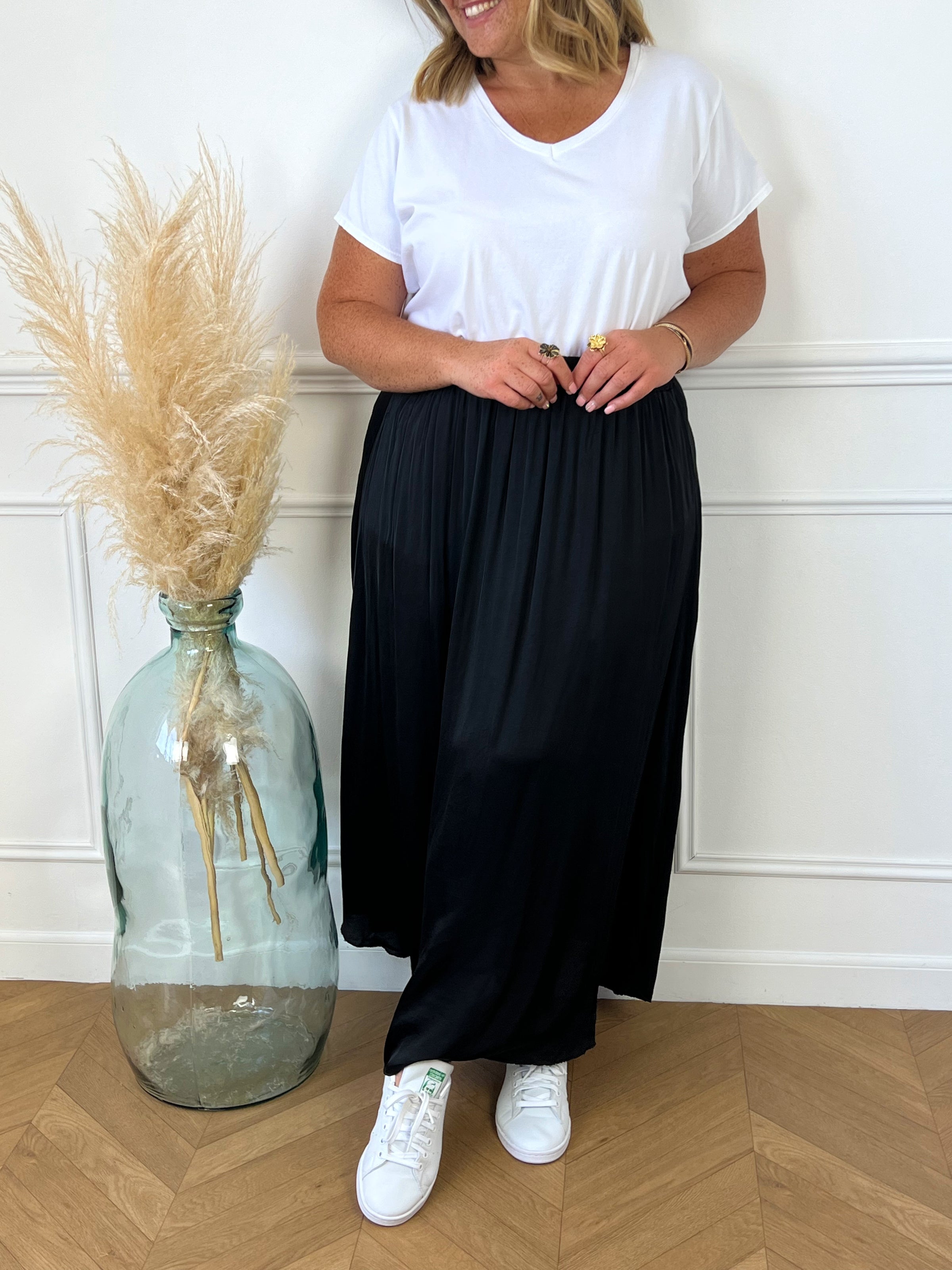 Jupe longue fluide sales noire