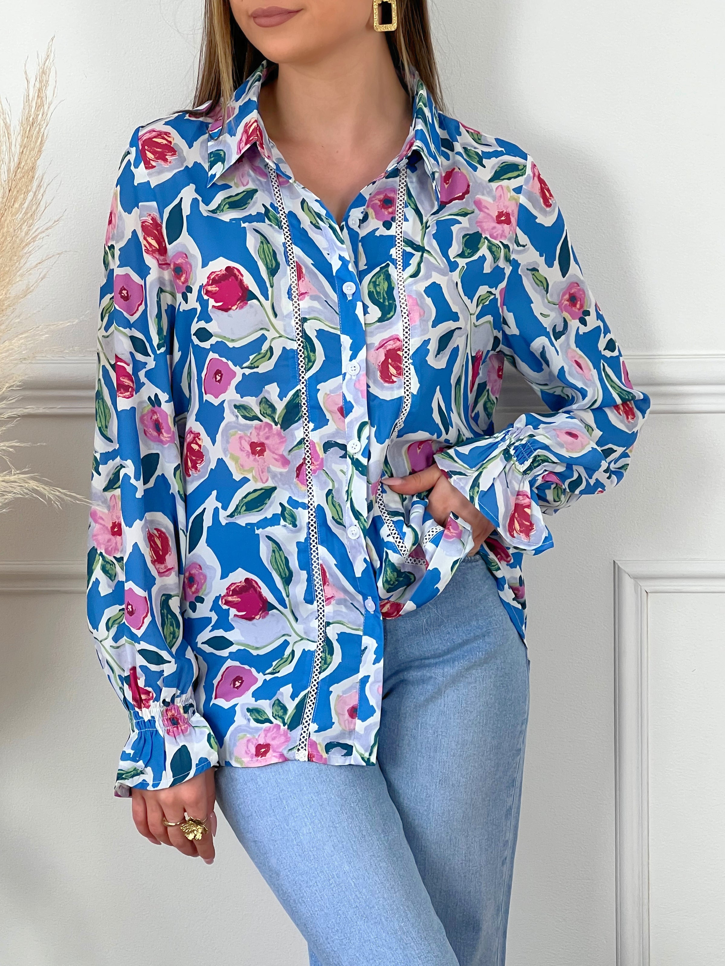 Chemise femme colorée sale