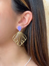 Boucles d'oreilles violettes : Noria