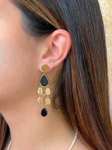 Boucles d'oreilles noires : Ninon