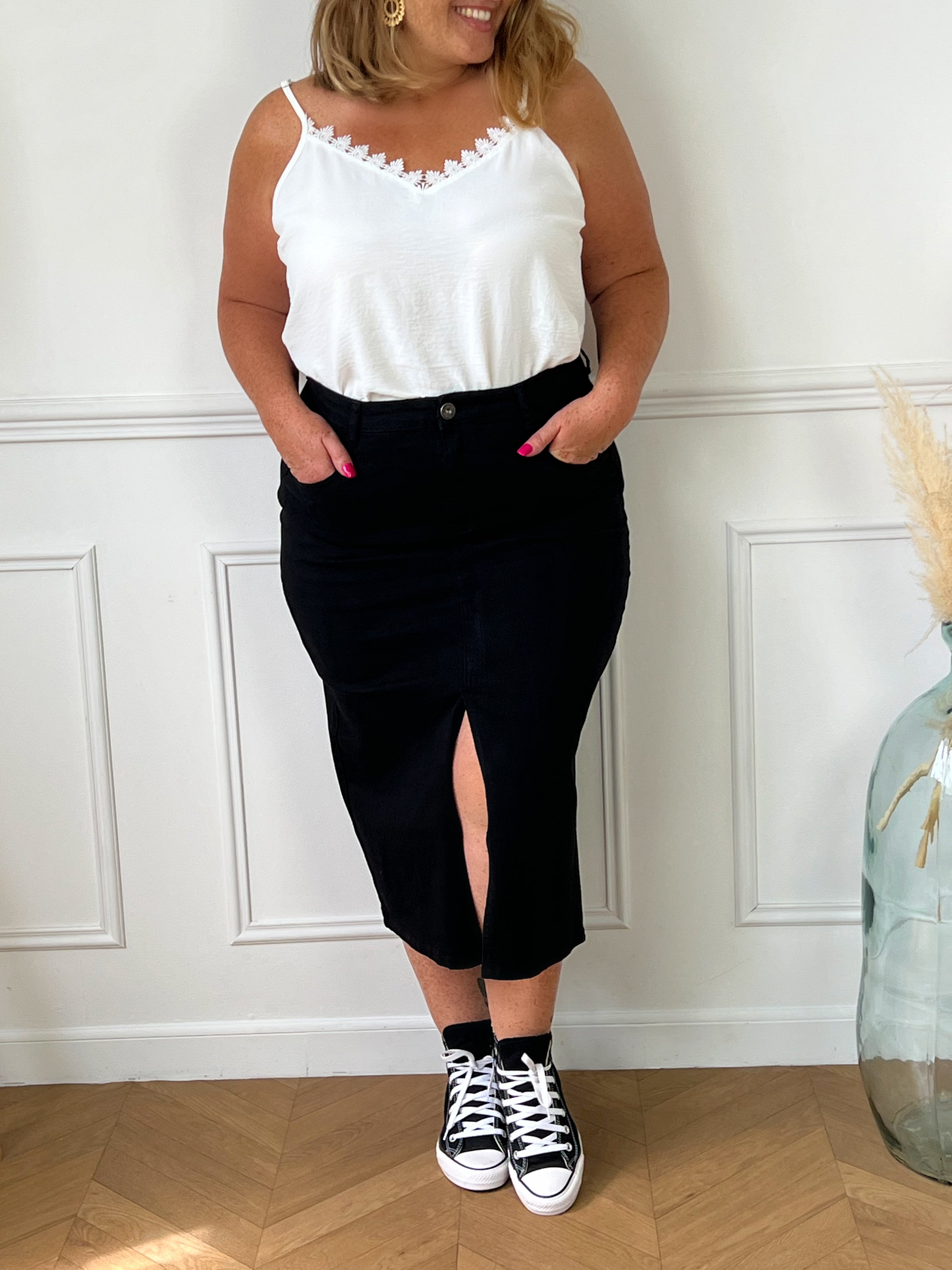 Jupe en jean longue Curve Avalone