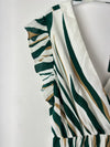 Robe courte à motif vert : Monica - Loïcia