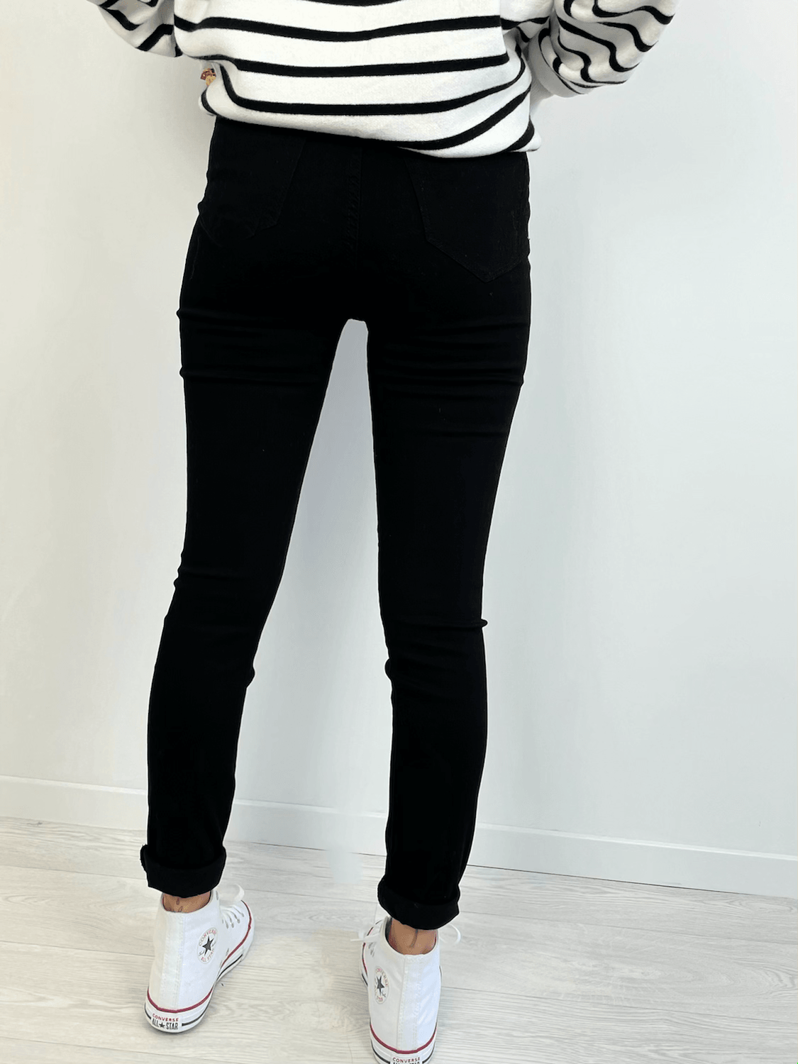 Jean noir slim sales femme