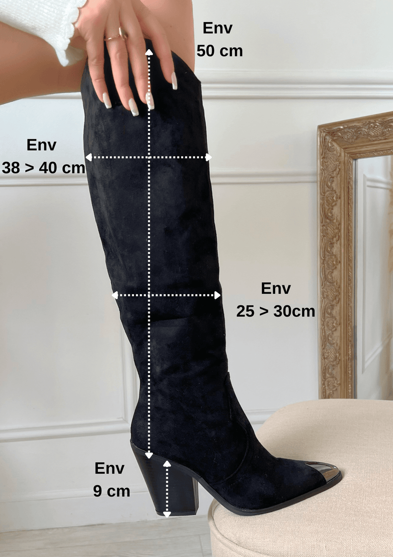 Bottes d'équitation Saxon Syntovia en PU grainé Bottes d'équitation Saxon Syntovia en PU grainé