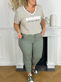 Pantalon vert sauge Made in Italie : Jack - Loïcia