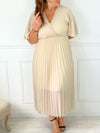 Robe Ophelie beige Curve