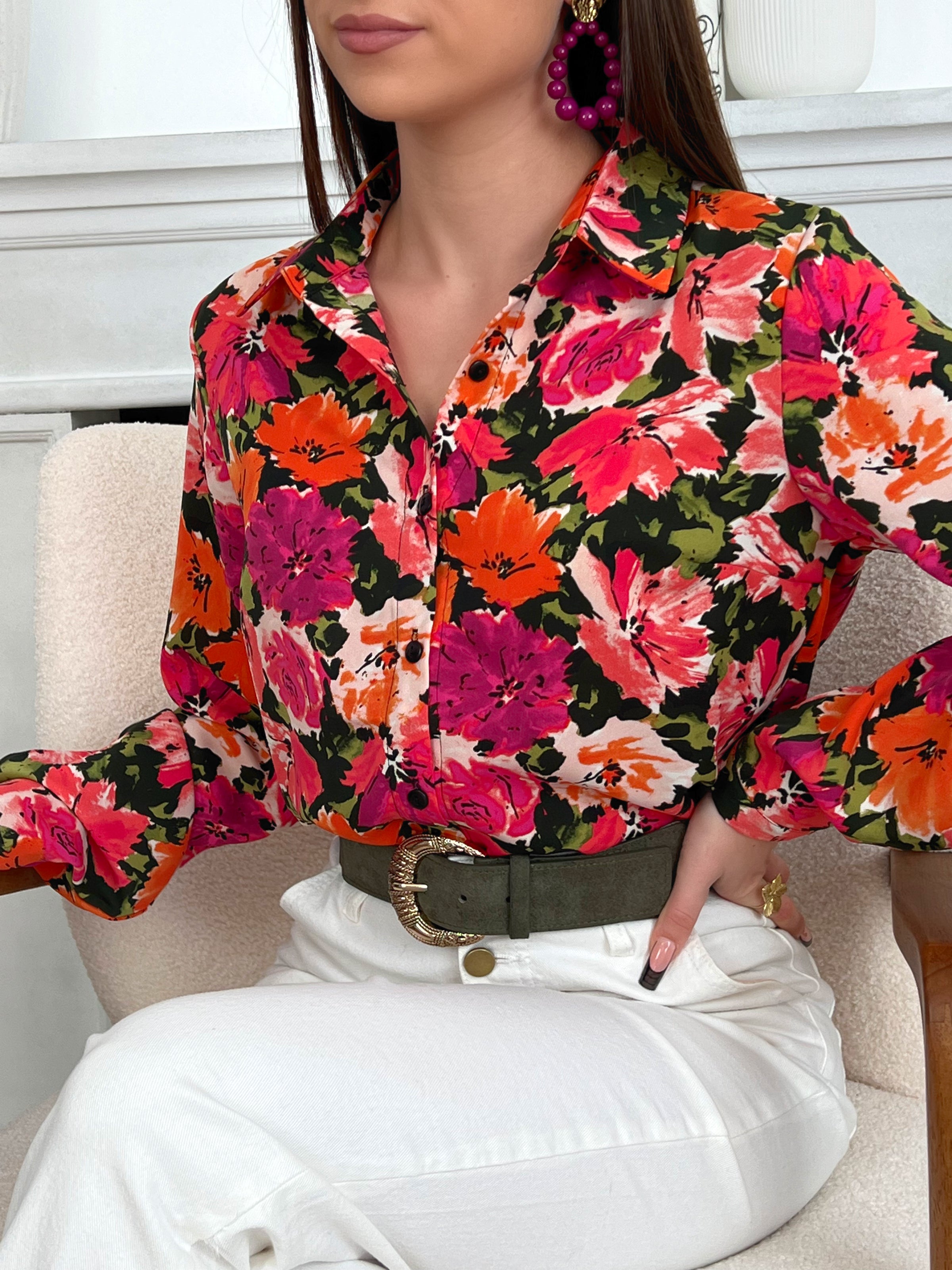 Chemise noir et best sale or