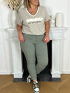 Pantalon vert sauge Made in Italie : Jack - Loïcia
