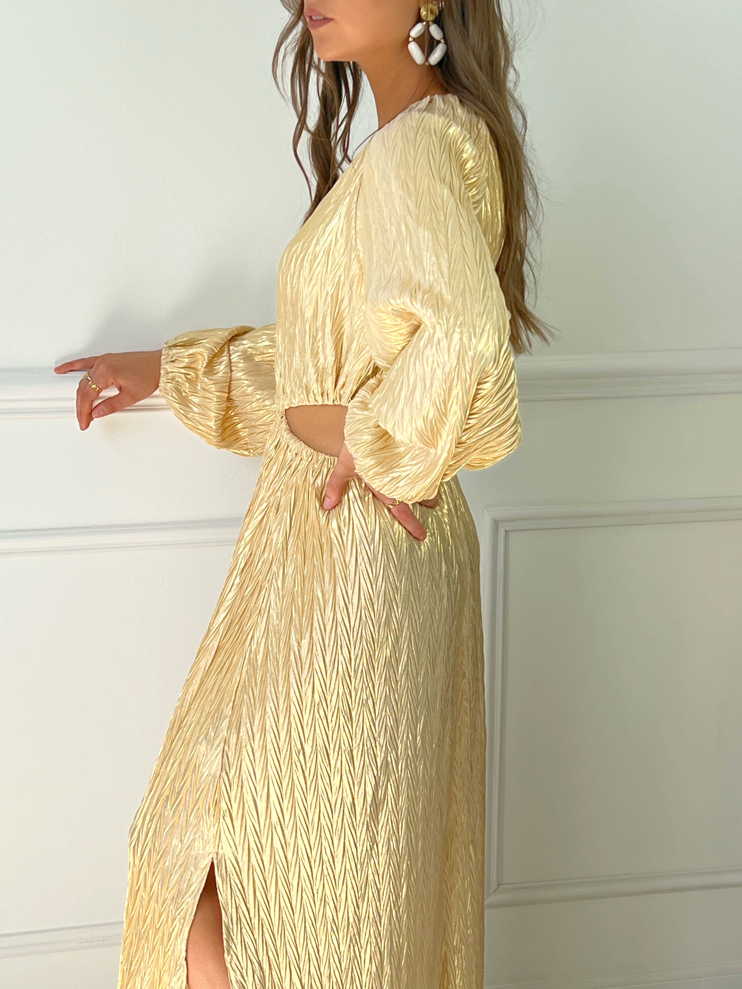 Robe festive longue manches longues Loicia