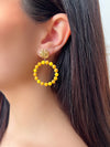 Boucles d’oreilles Clovy jaunes - Loïcia