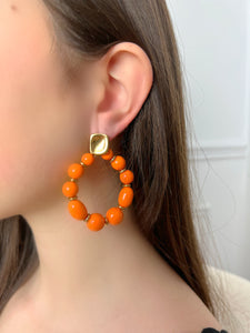 Boucles d'oreilles Kasy orange