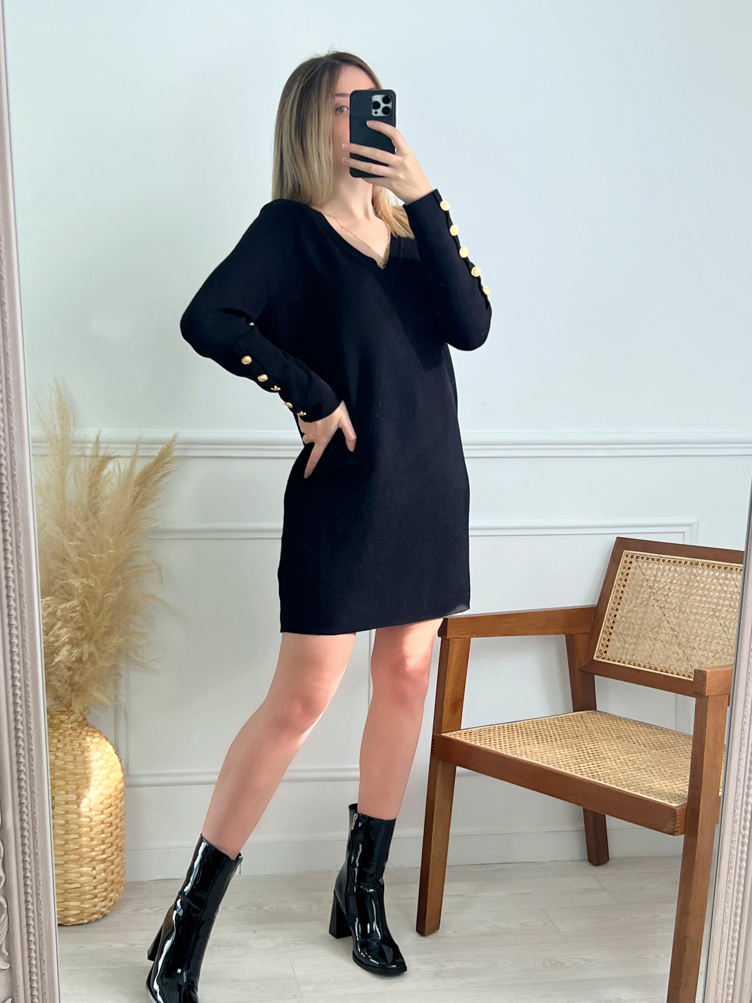 Bottine noir vinyle shop