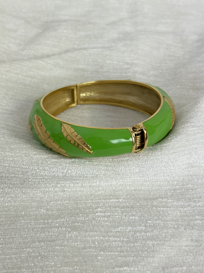 Bracelet vert : Pluma - Loïcia