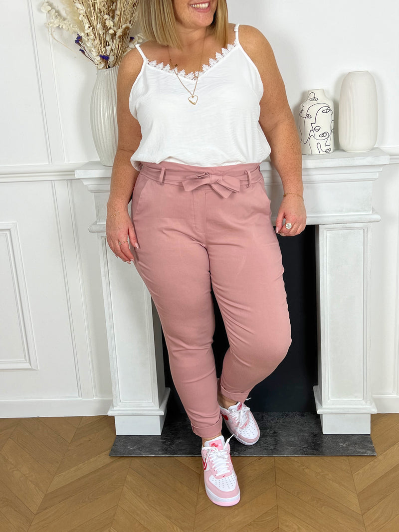 Pantalon rose Made in Italie : Diego