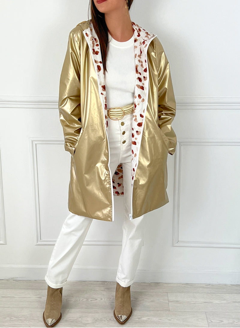 Veste impermeable reversible pour femme Loicia