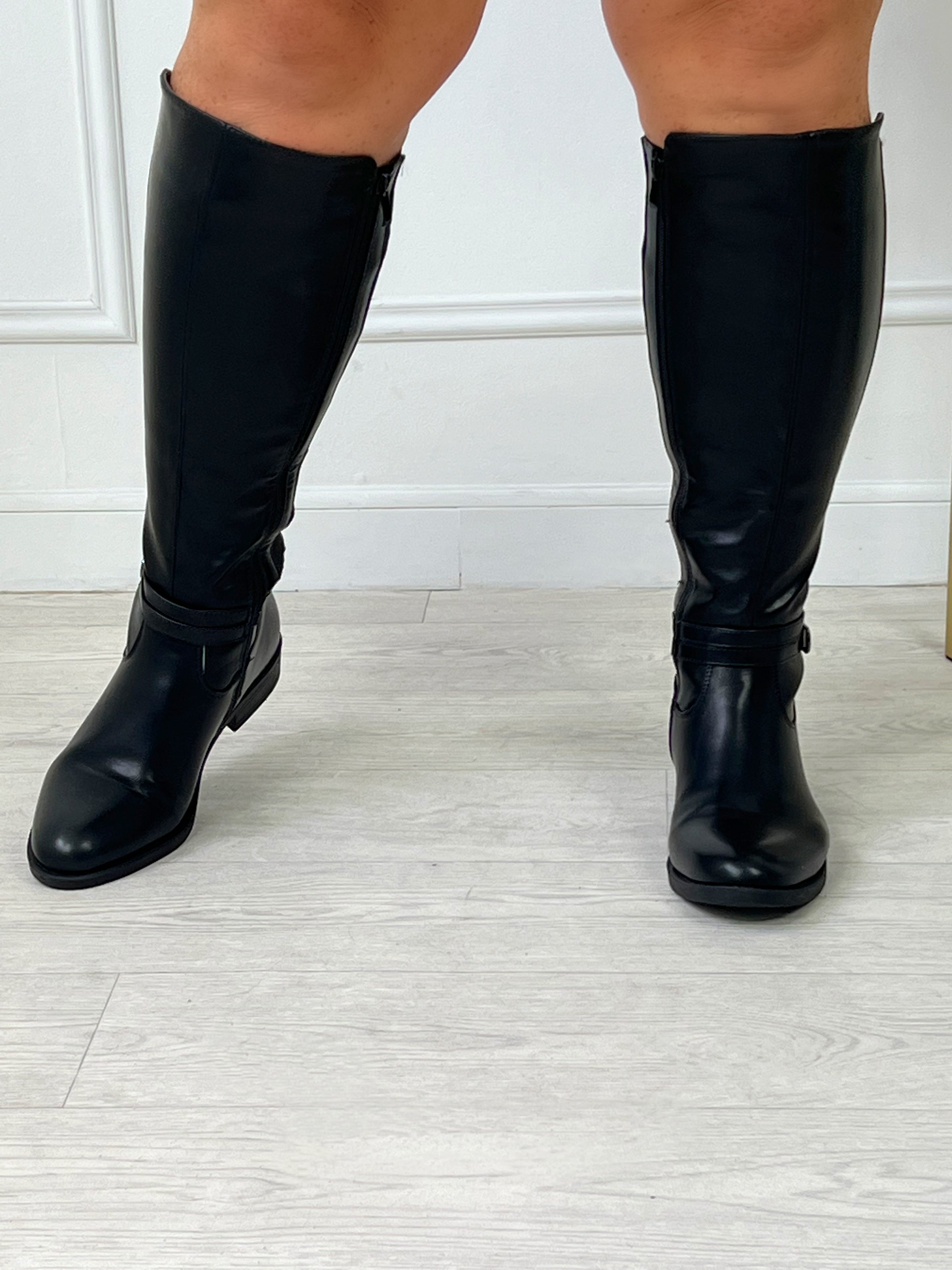 Botte top longue noir