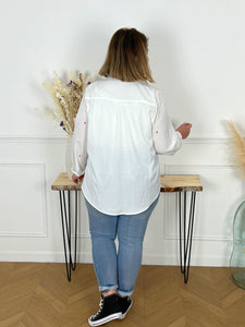 Chemise blanche grande taille : Lavinia