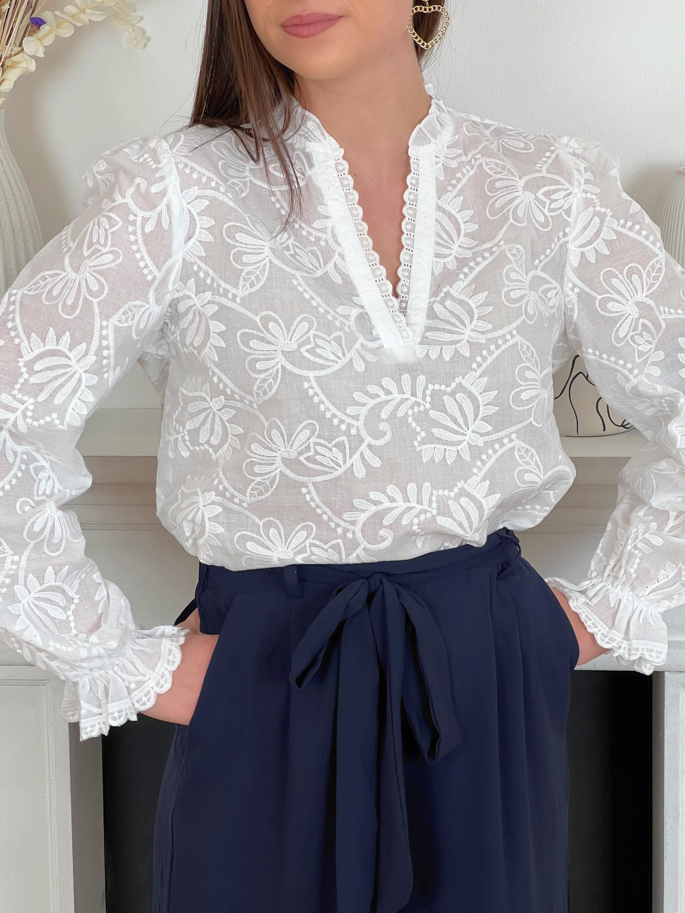 Blouse en dentelle femme Lo cia