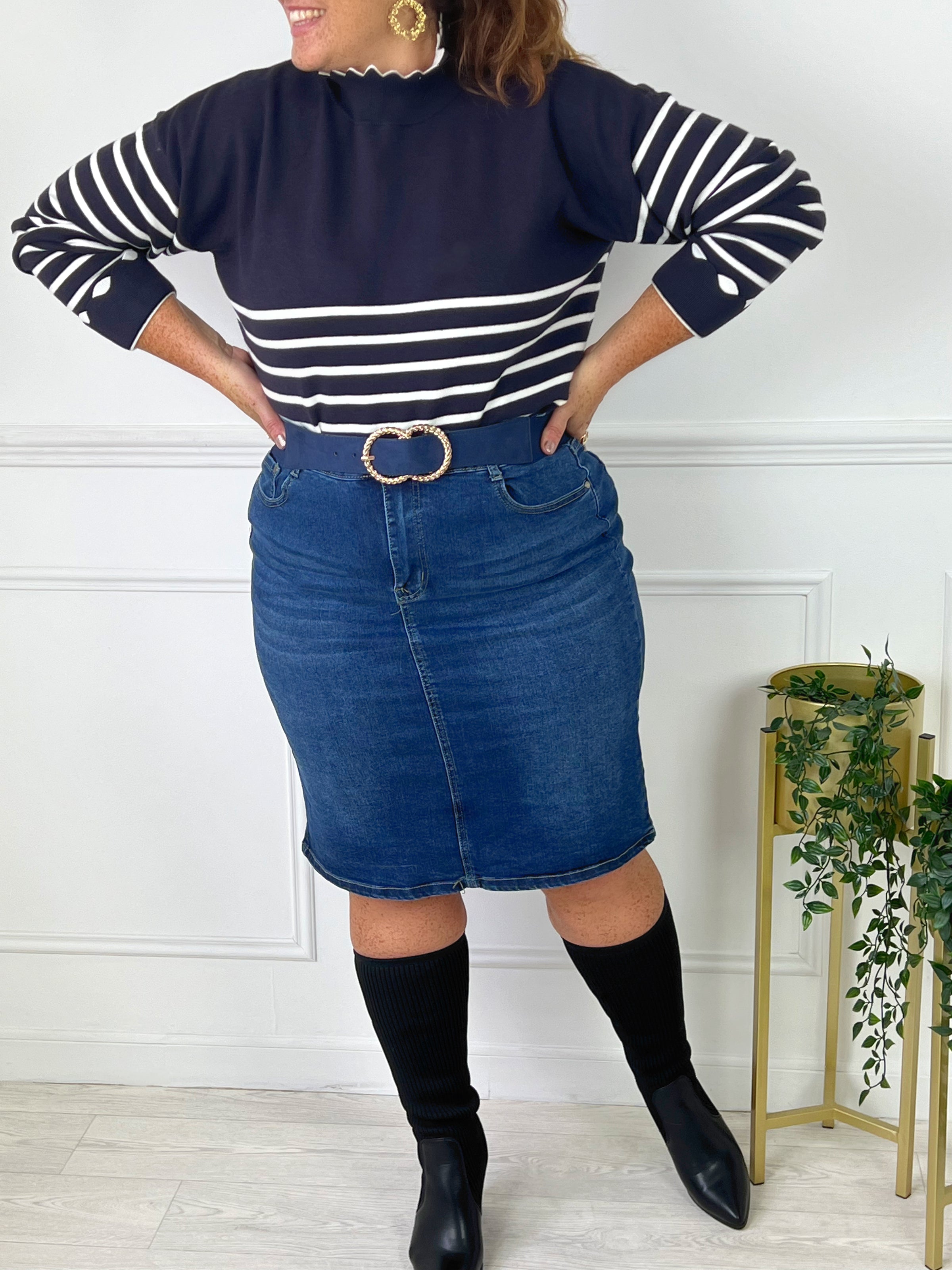 Jupe mi shop longue grande taille