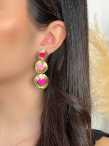 Boucles d’oreilles roses : Bluna