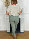 Pantalon vert sauge Made in Italie : Jack - Loïcia