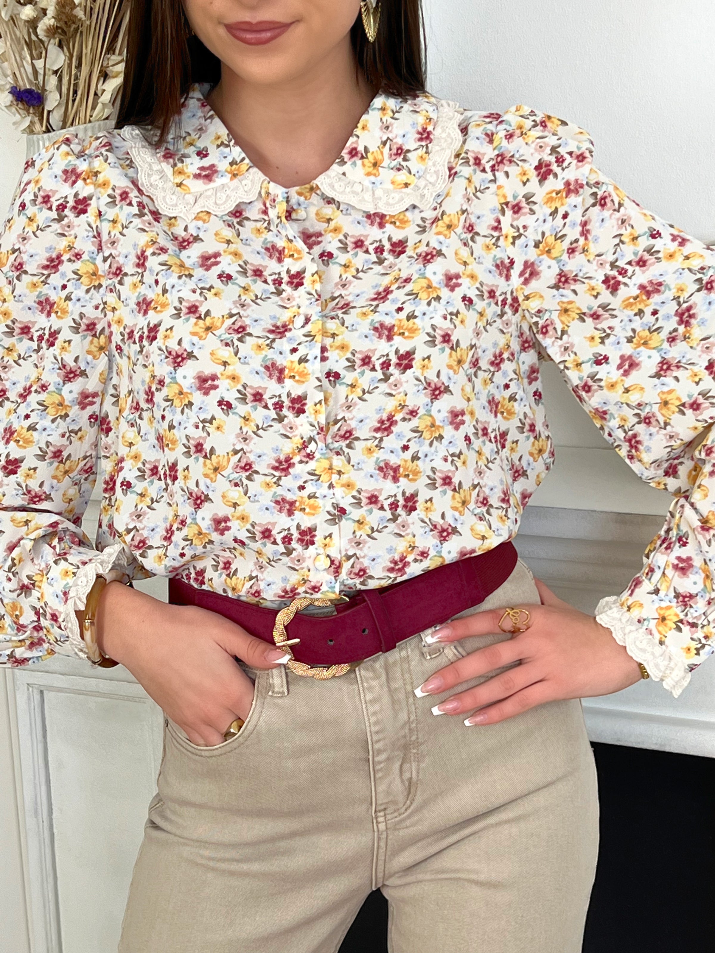 Chemise fleurie femme outlet