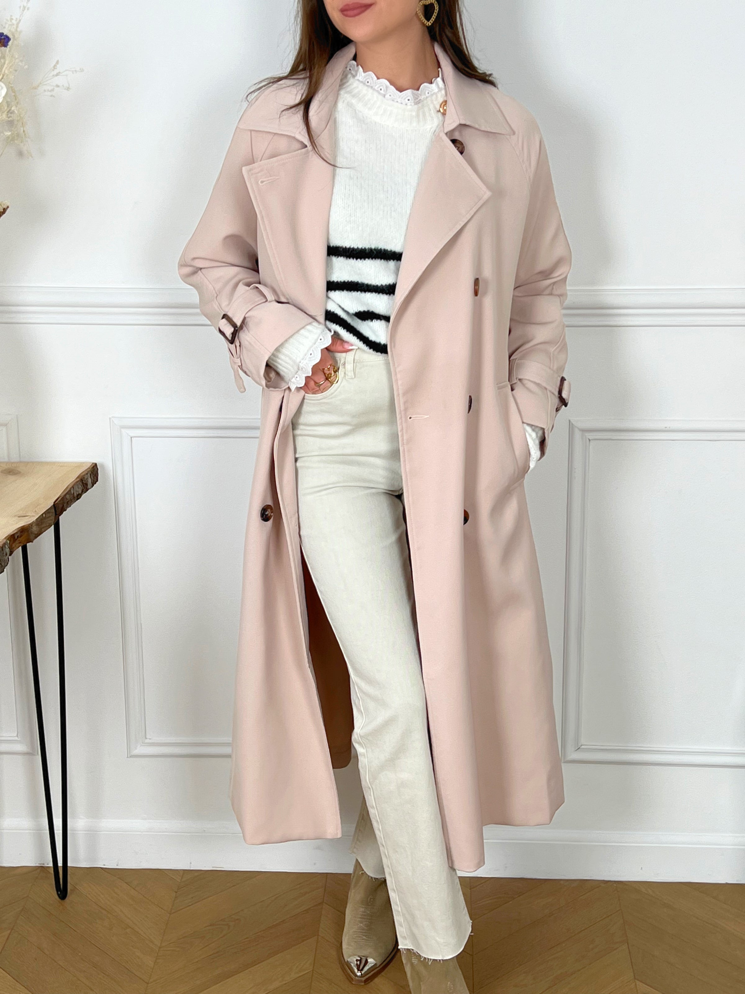 Trench beige femme hotsell