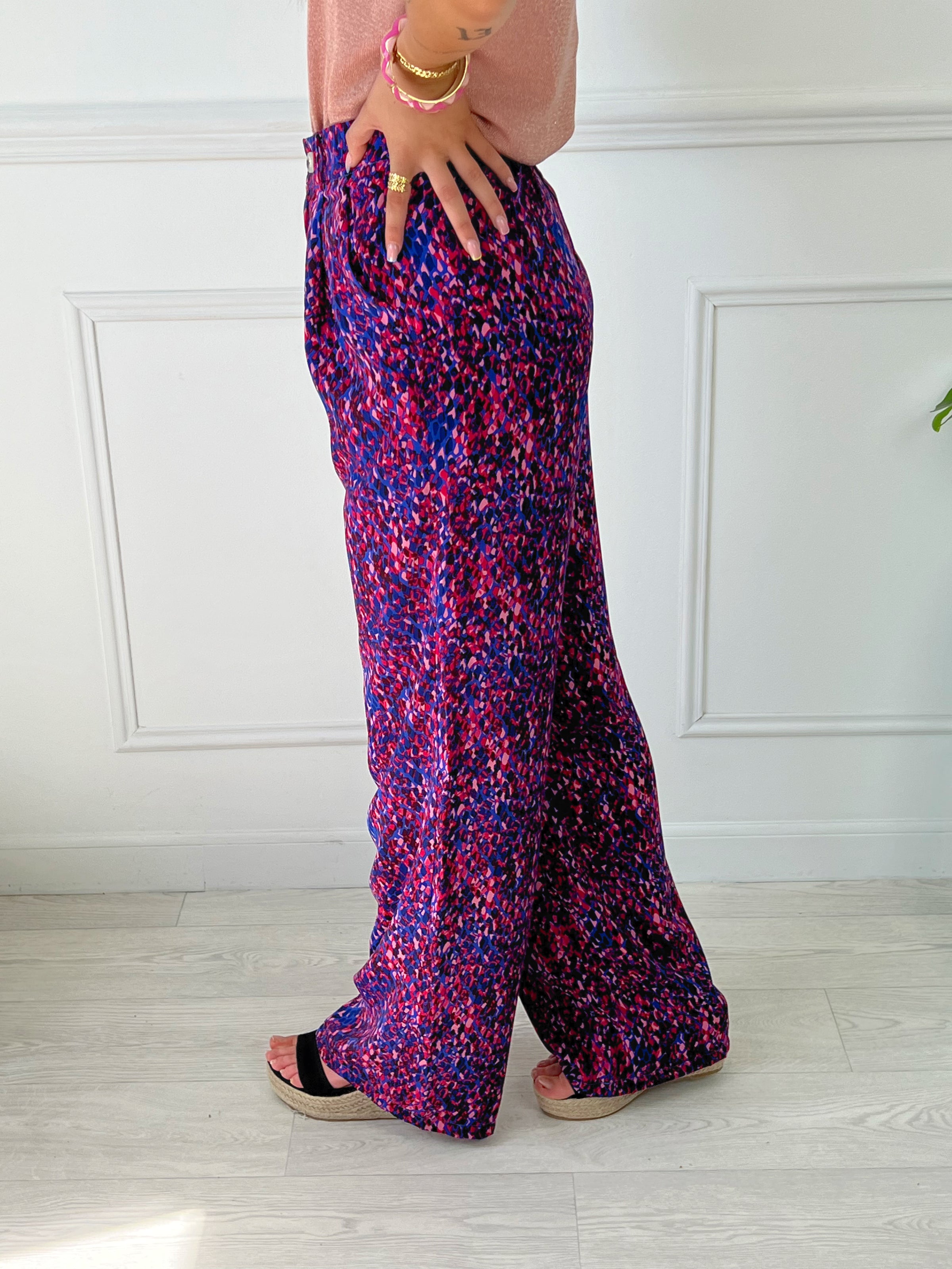 Pantalon fluide polyester discount femme