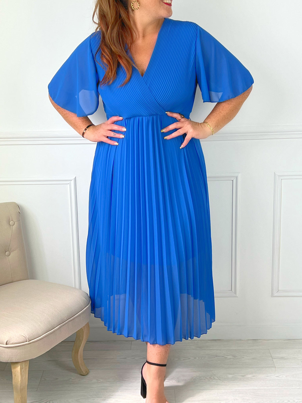 Robe Ophelie bleue Curve